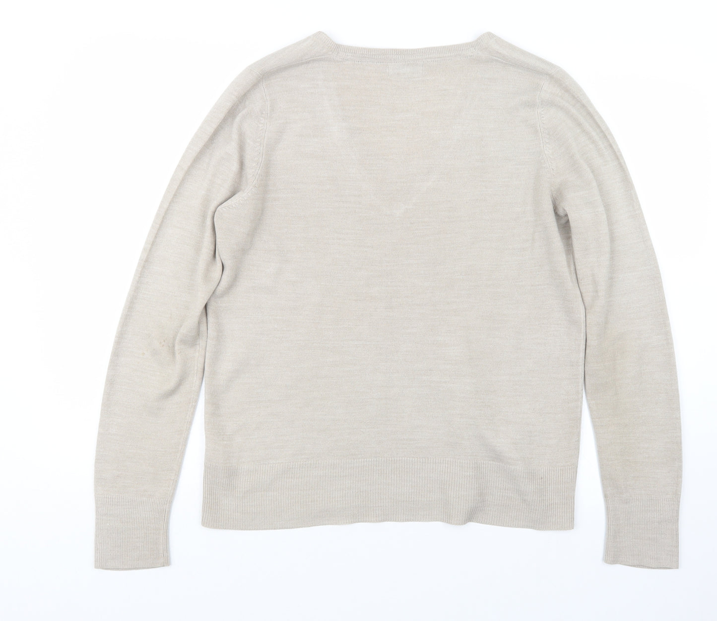 NEXT Womens Beige  Knit Pullover Jumper Size 14