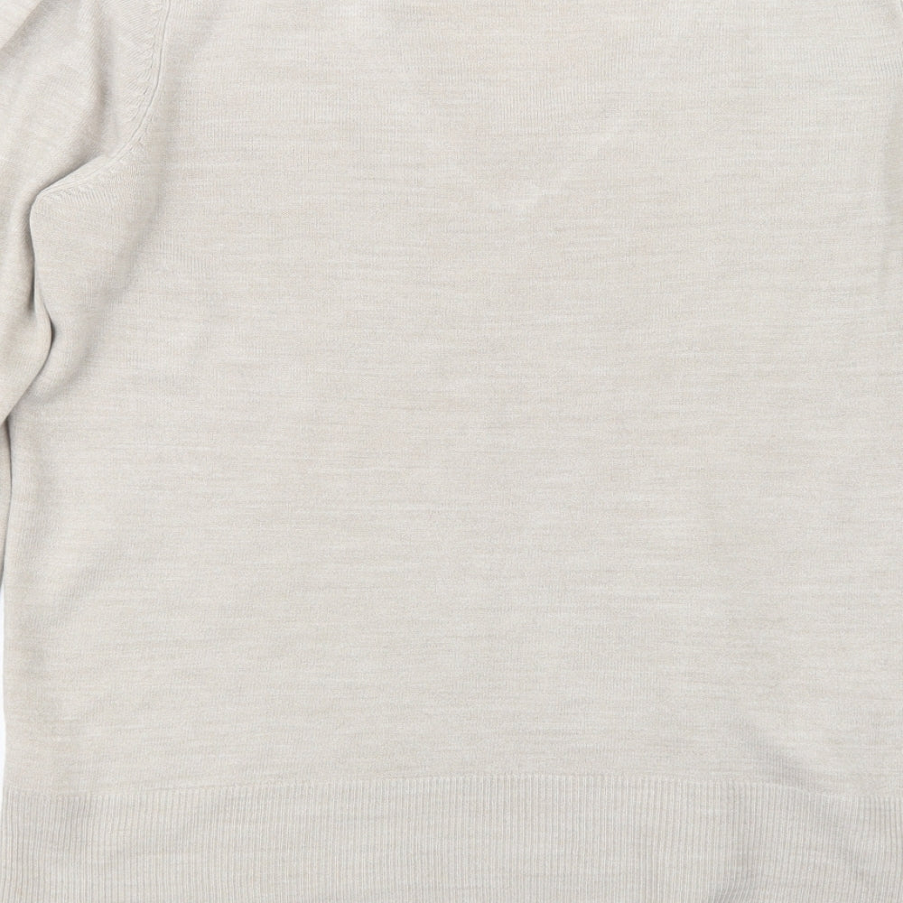NEXT Womens Beige  Knit Pullover Jumper Size 14