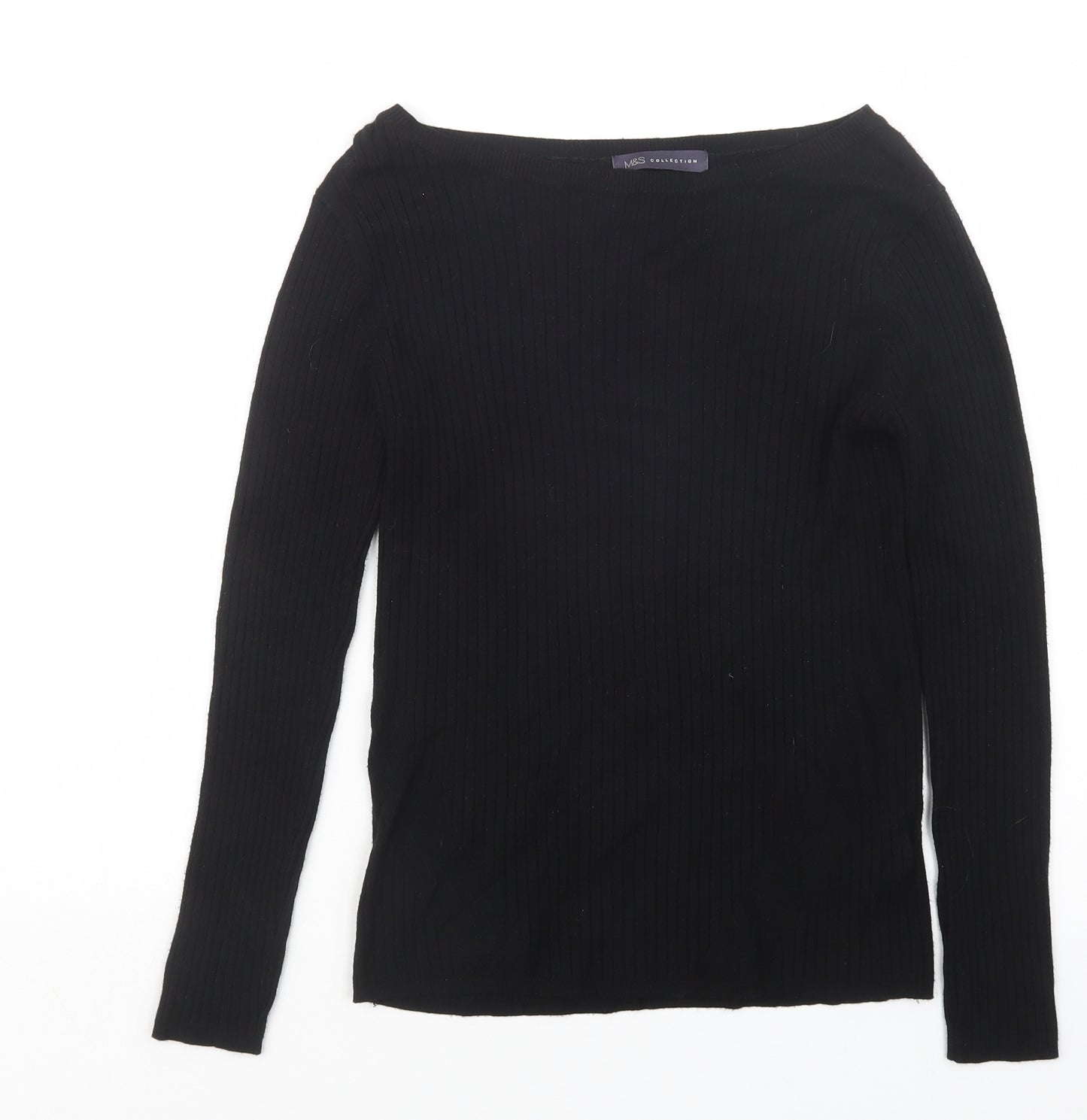 Marks and Spencer Womens Black   Pullover Jumper Size 12