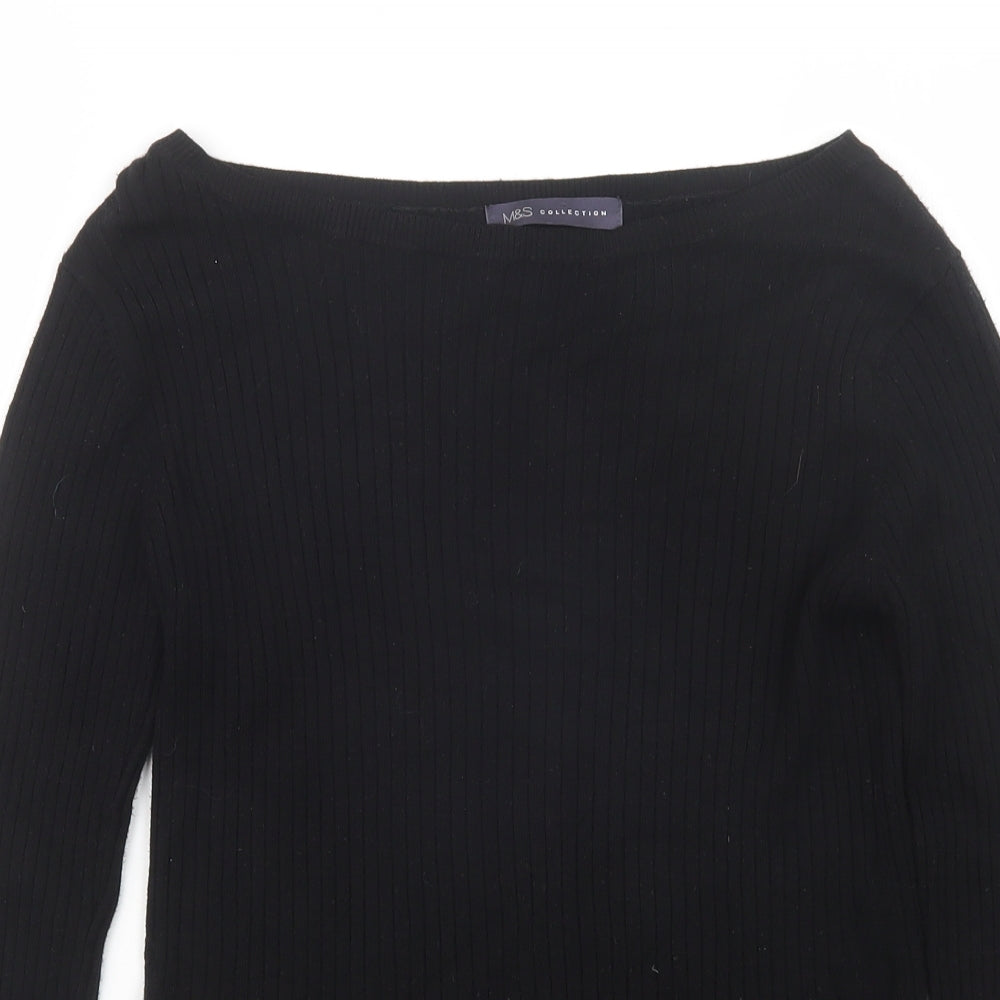 Marks and Spencer Womens Black   Pullover Jumper Size 12