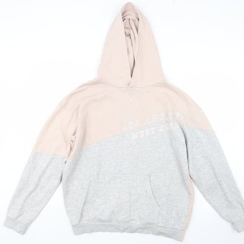 H&M Girls Pink   Pullover Hoodie Size 14 Years