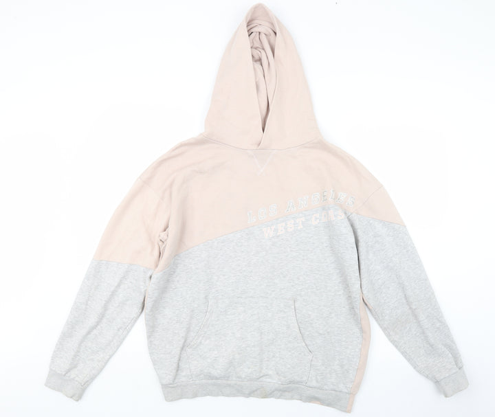 H&M Girls Pink   Pullover Hoodie Size 14 Years