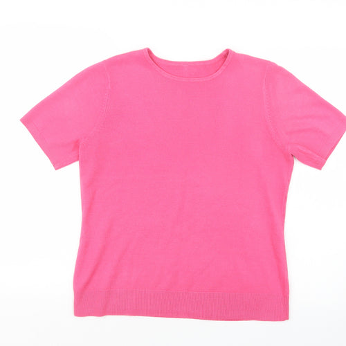 BHS Womens Pink  Knit Pullover Jumper Size 14