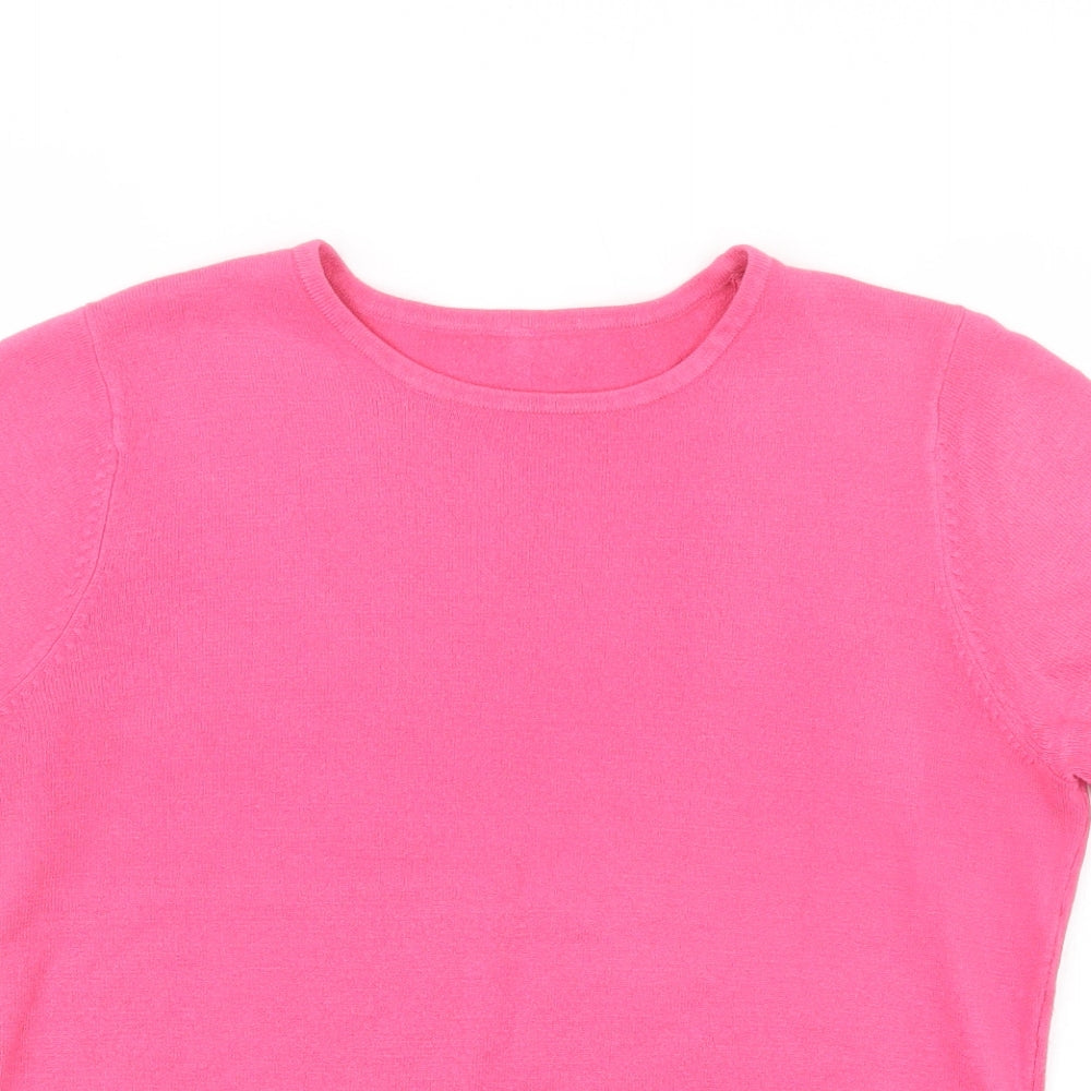 BHS Womens Pink  Knit Pullover Jumper Size 14