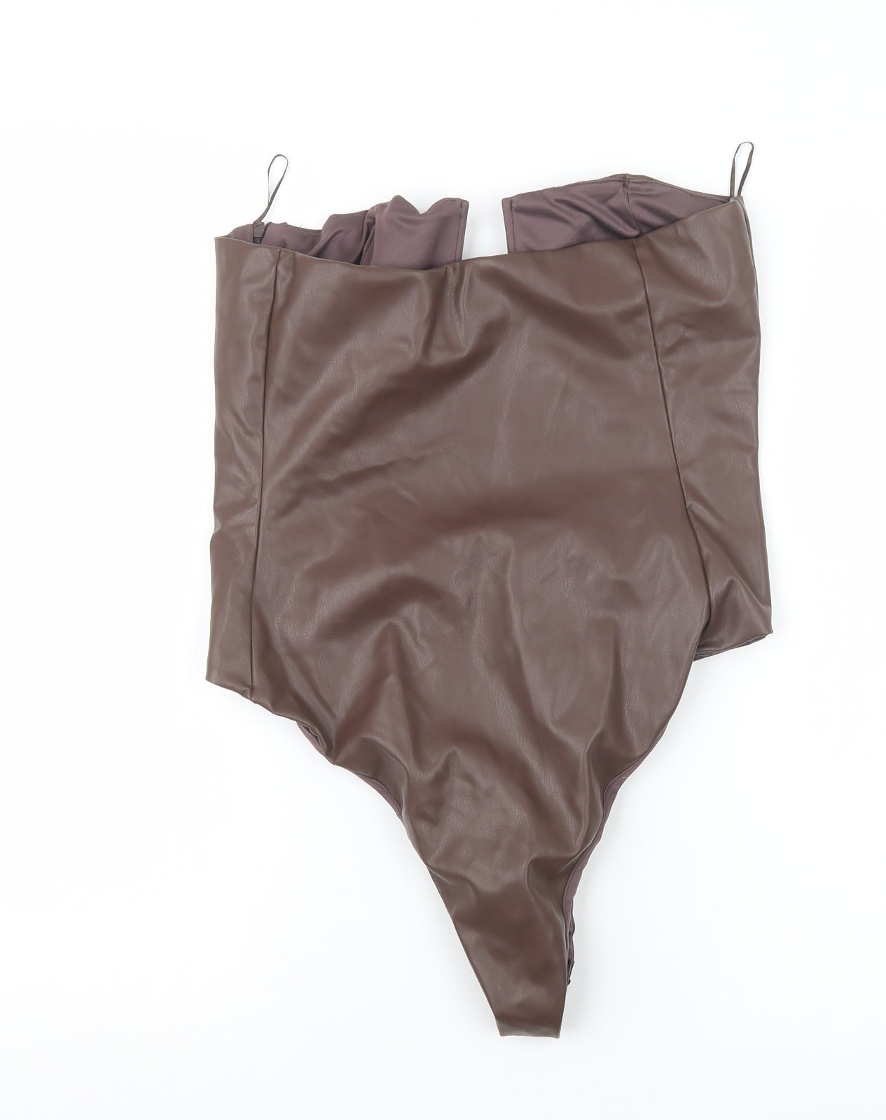 Zara Womens Brown   Bodysuit One-Piece Size L