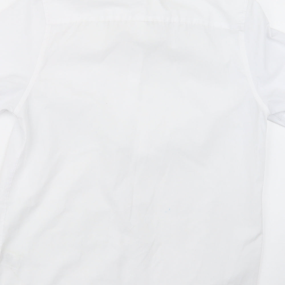 Marks and Spencer Girls White   Basic Button-Up Size 13-14 Years