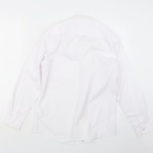 George] Boys White   Basic Button-Up Size 13-14 Years