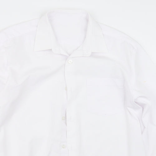 George] Boys White   Basic Button-Up Size 13-14 Years