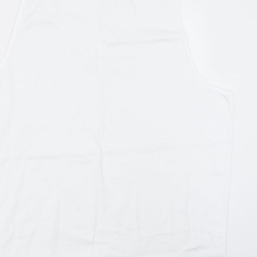 George Mens White    T-Shirt Size 2XL