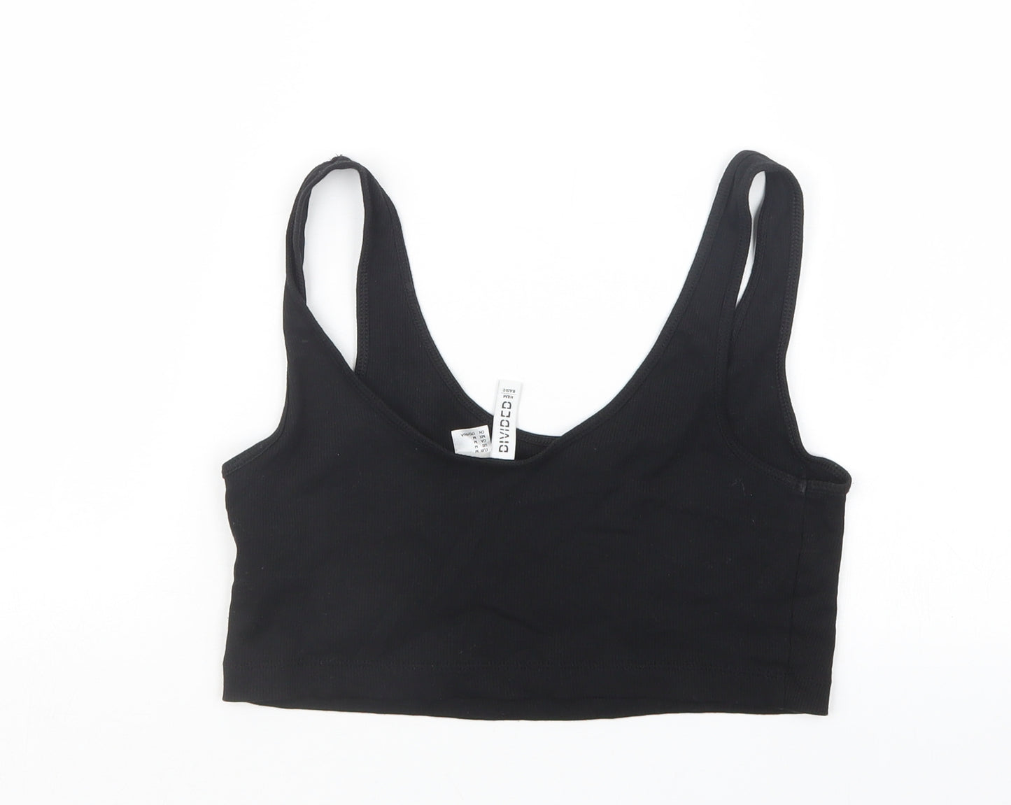 Divided by H&M Womens Black   Cropped T-Shirt Size M