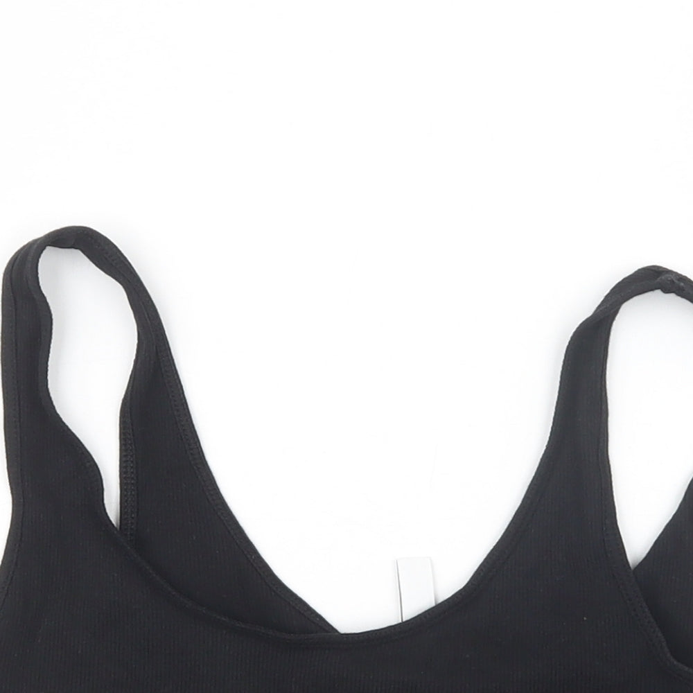 Divided by H&M Womens Black   Cropped T-Shirt Size M