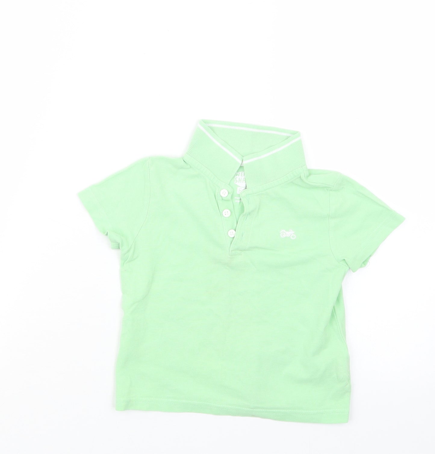 F&F Boys Green   Basic Polo Size 18-24 Months