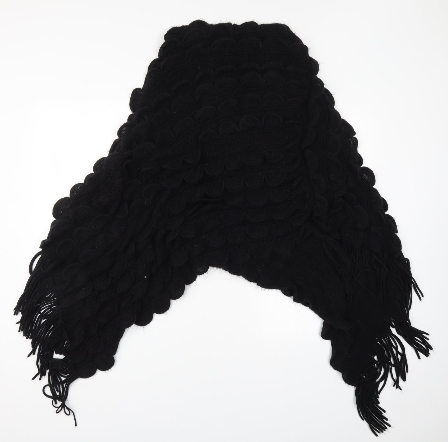 Debenhams Mens Black  Knit Jacket Poncho One Size
