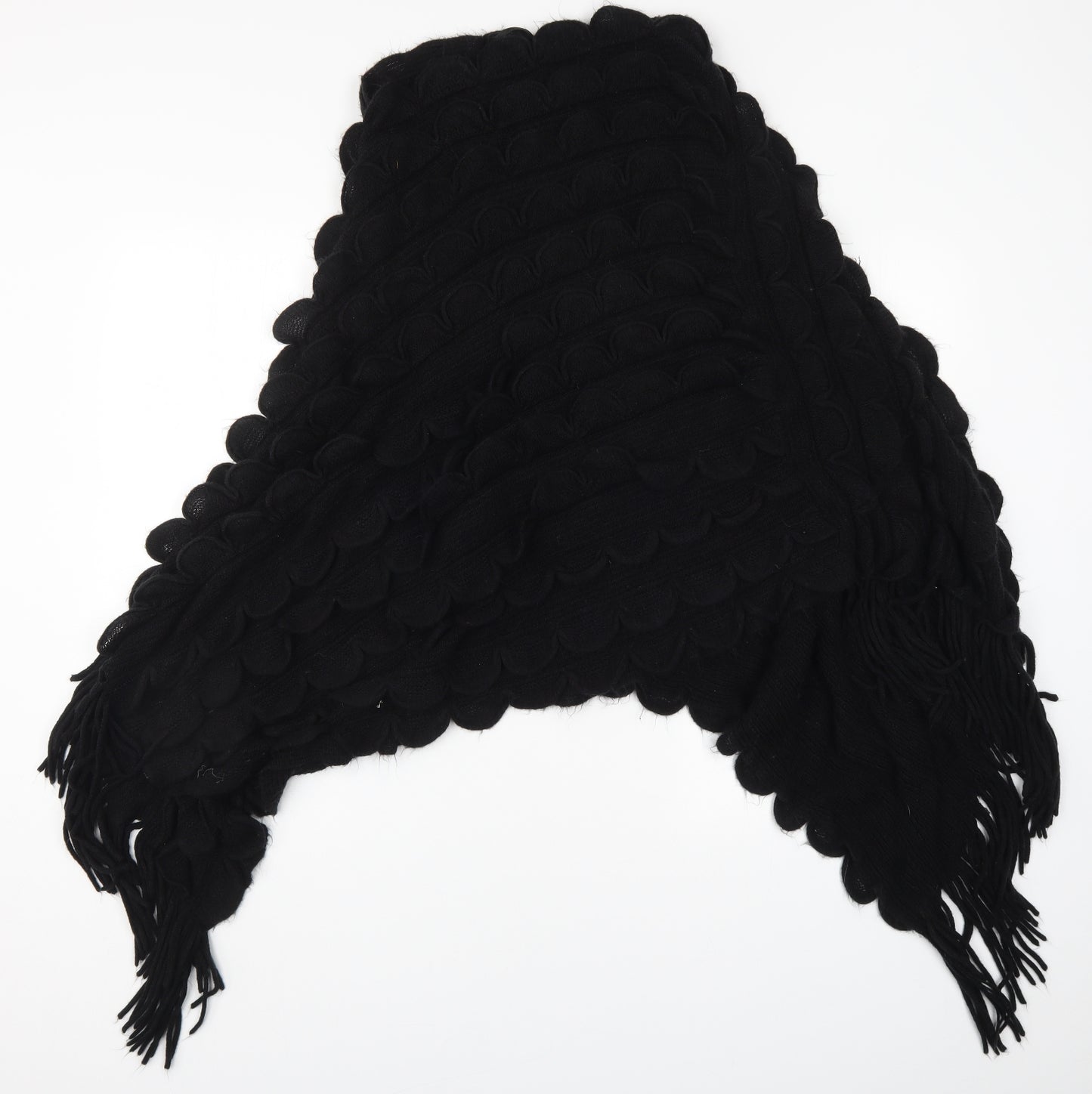 Debenhams Mens Black  Knit Jacket Poncho One Size