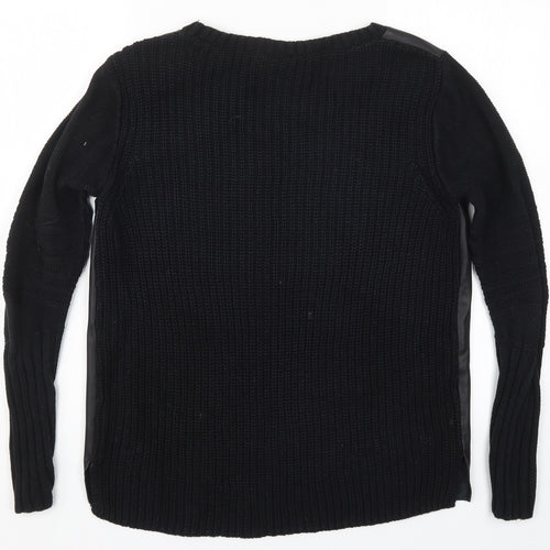 VILA Womens Black  Knit Pullover Jumper Size L
