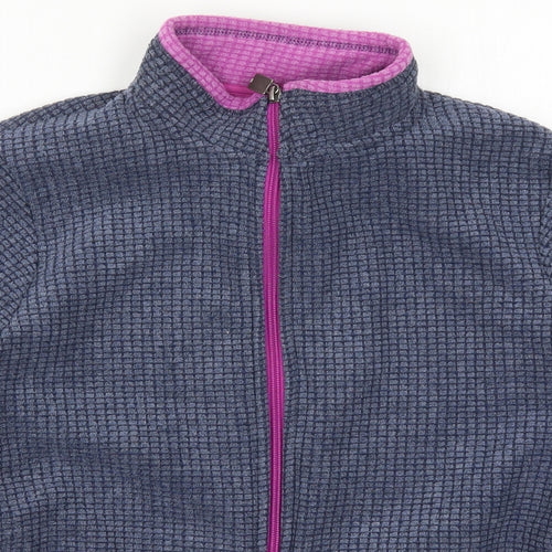 Weird Fish Womens Blue  Fleece Jacket  Size 12