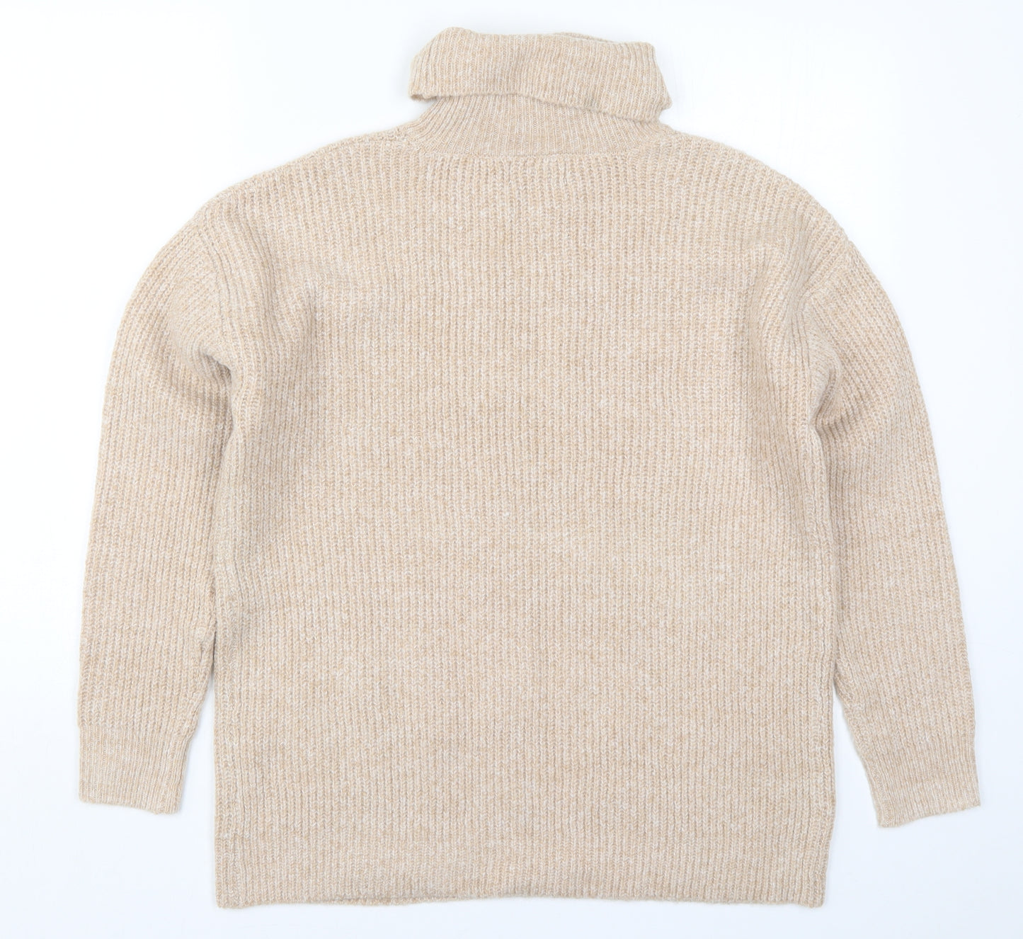 Papaya Womens Beige  Knit Pullover Jumper Size M