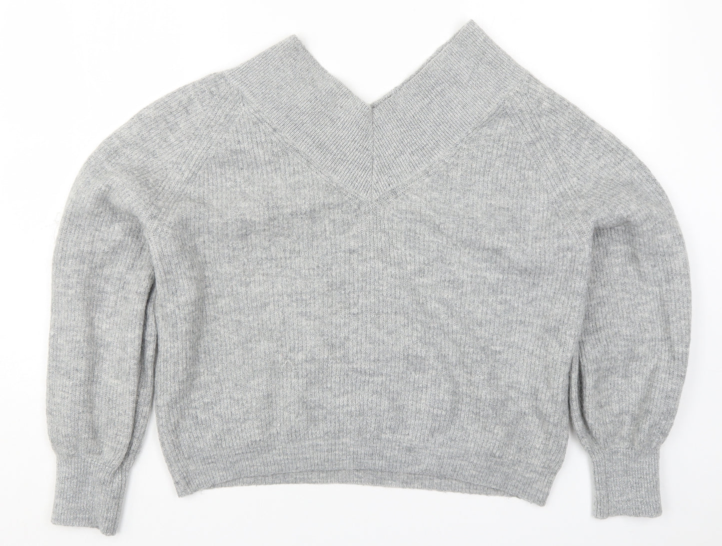 Marks and Spencer Womens Grey  Knit Pullover Jumper Size 14