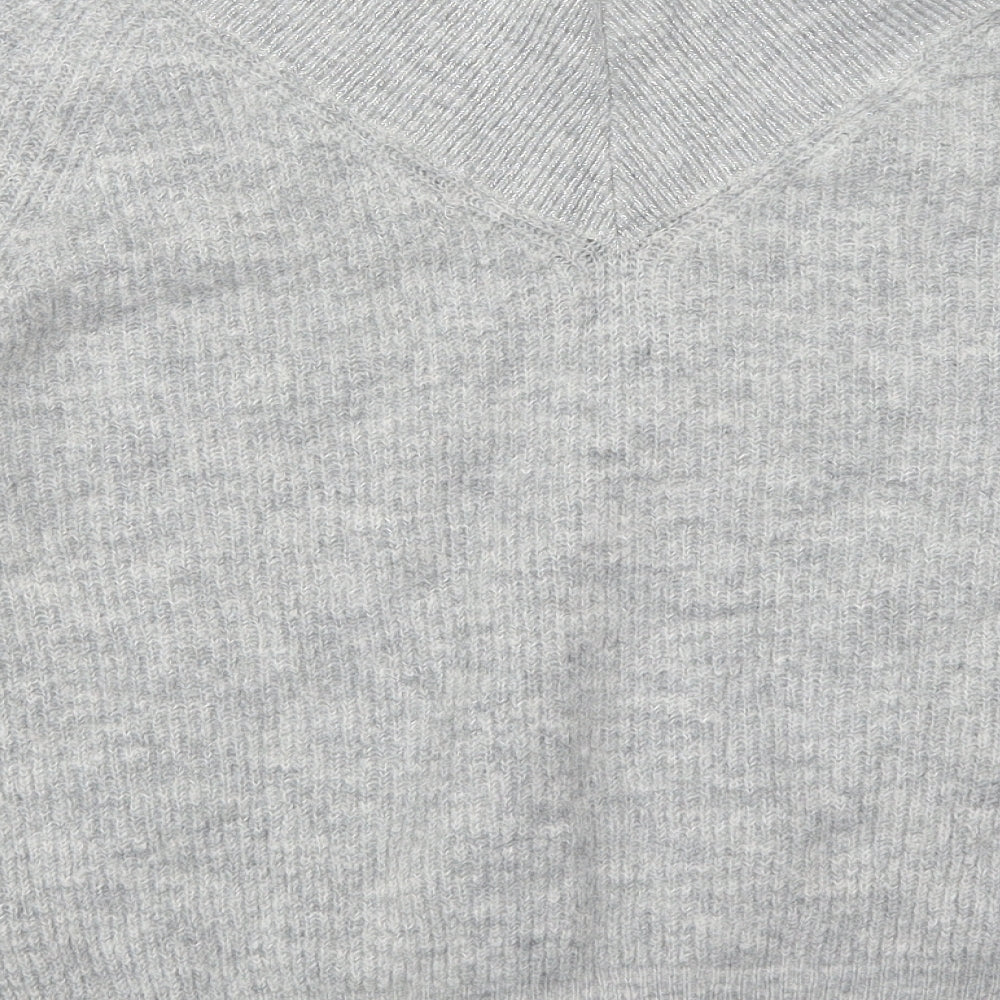 Marks and Spencer Womens Grey  Knit Pullover Jumper Size 14
