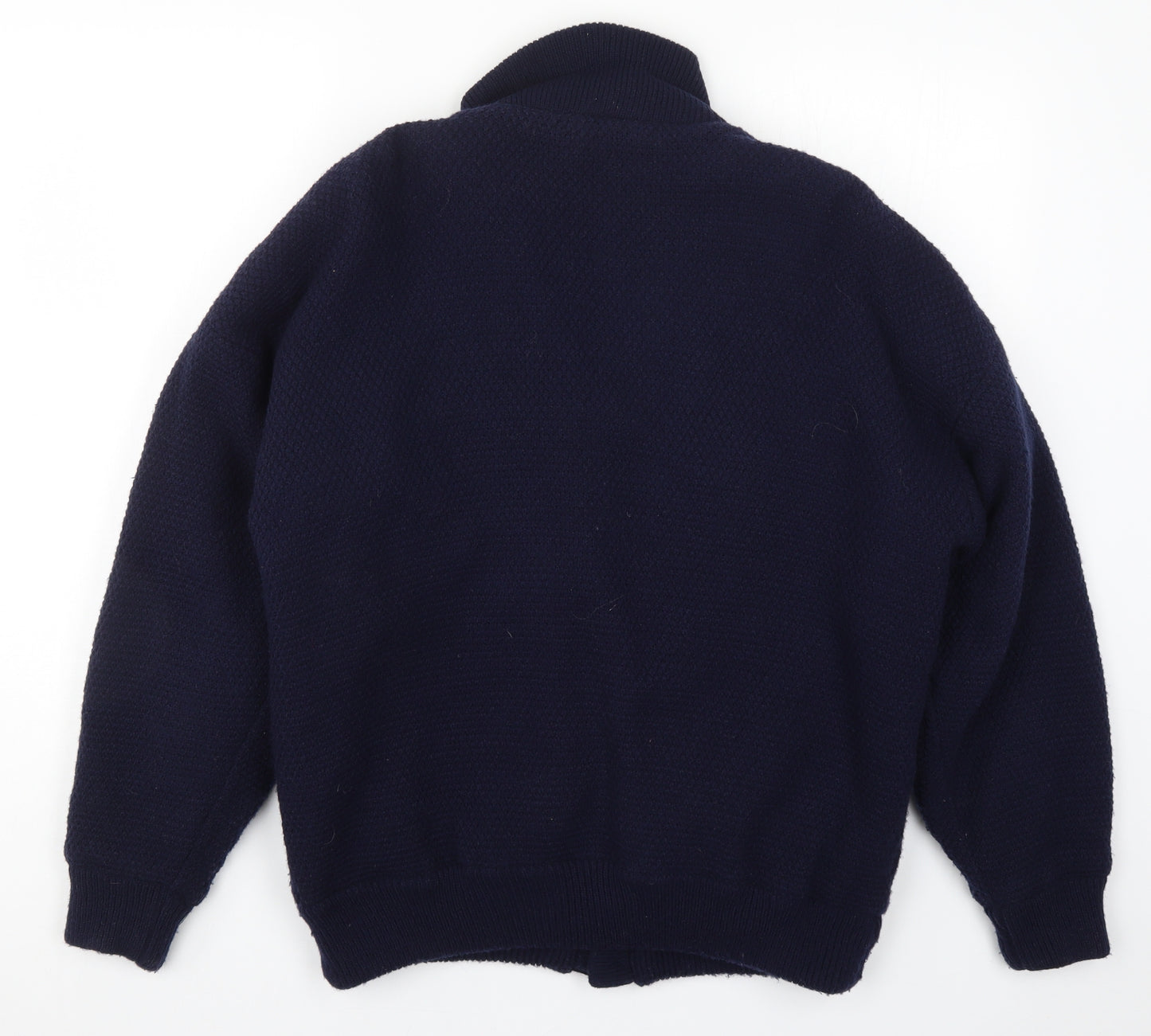 C&A Mens Blue  Knit Cardigan Jumper Size L