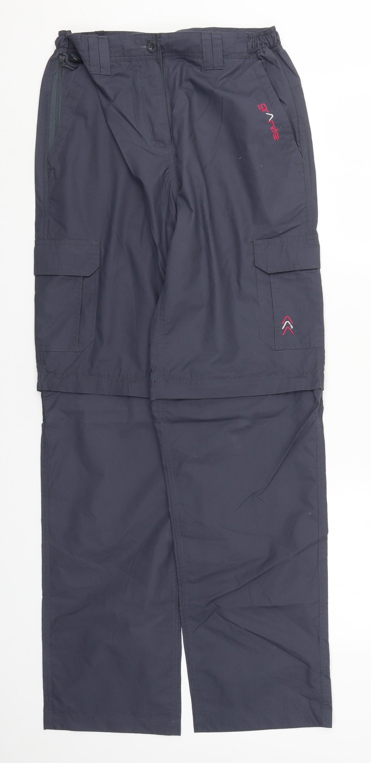 Granite Womens Blue   Cargo Trousers Size 10 L30 in