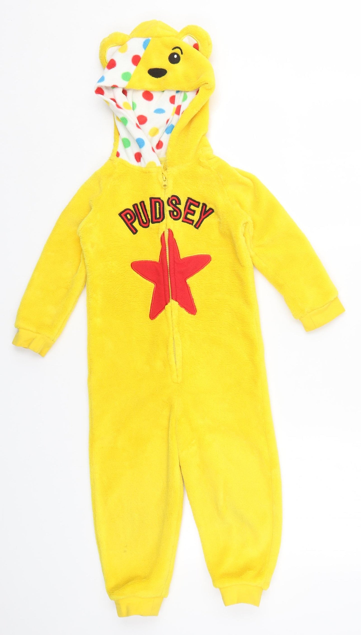 George Boys Yellow Solid   One Piece Size 2-3 Years  - Pudsey Bear