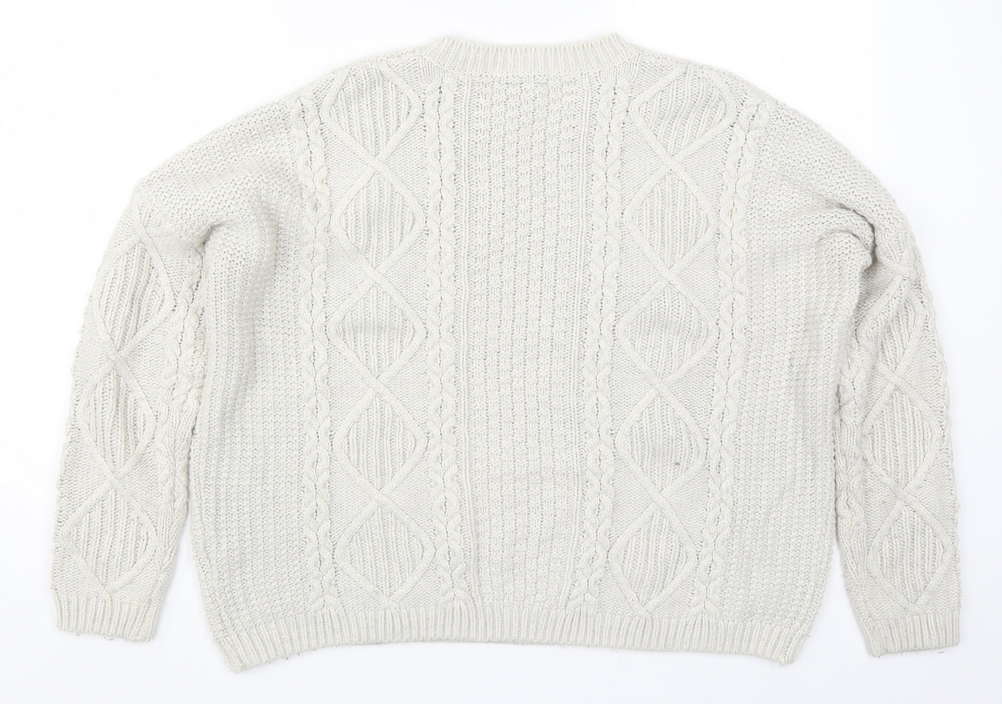 Topshop Womens Grey  Knit Pullover Jumper Size 12
