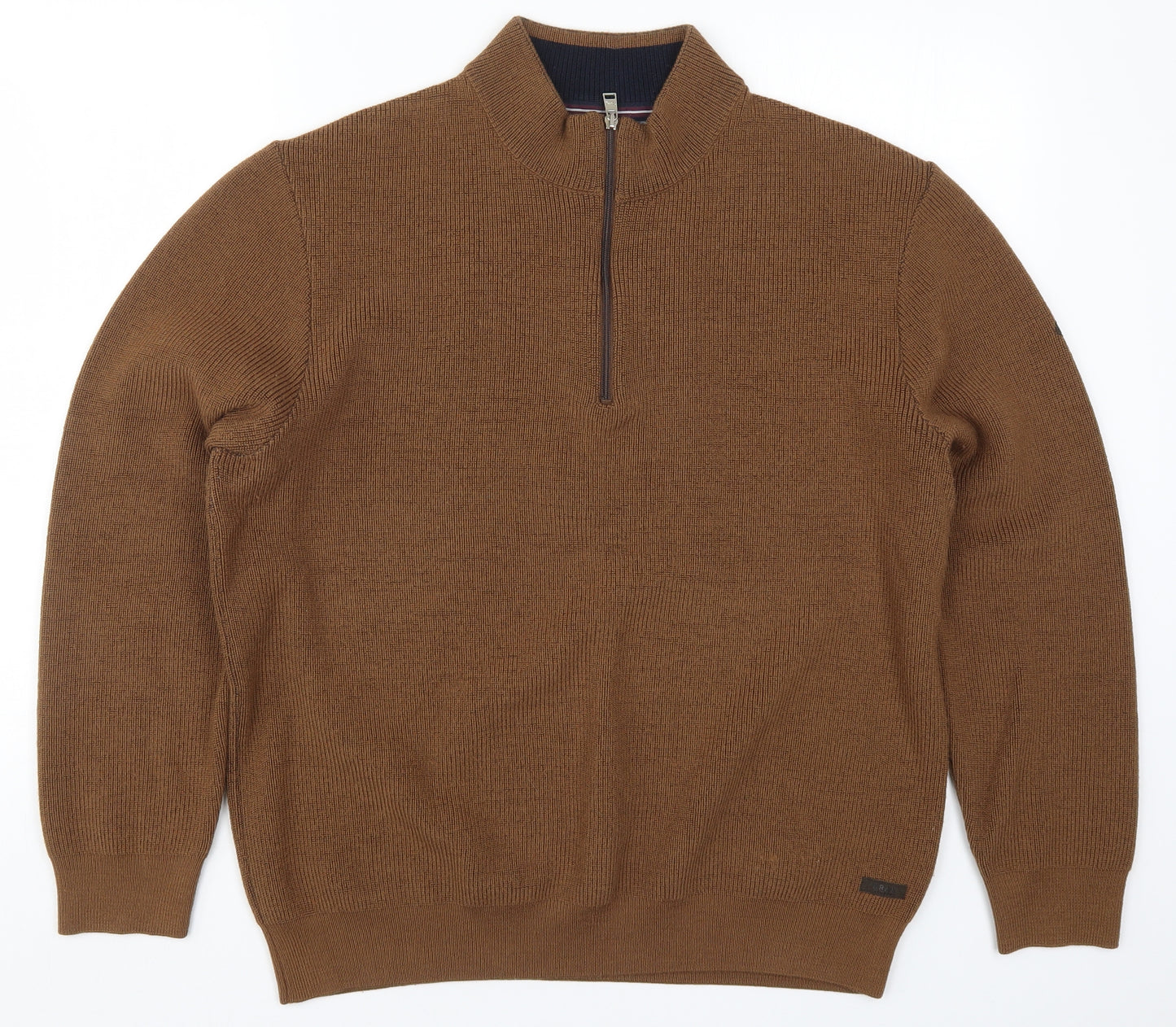 BRAX Mens Brown  Knit Pullover Jumper Size XL