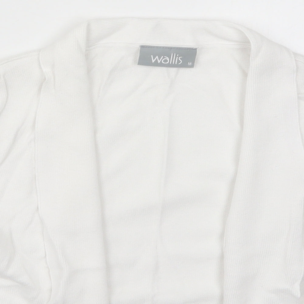 Wallis Womens White  Knit Cardigan Jumper Size M