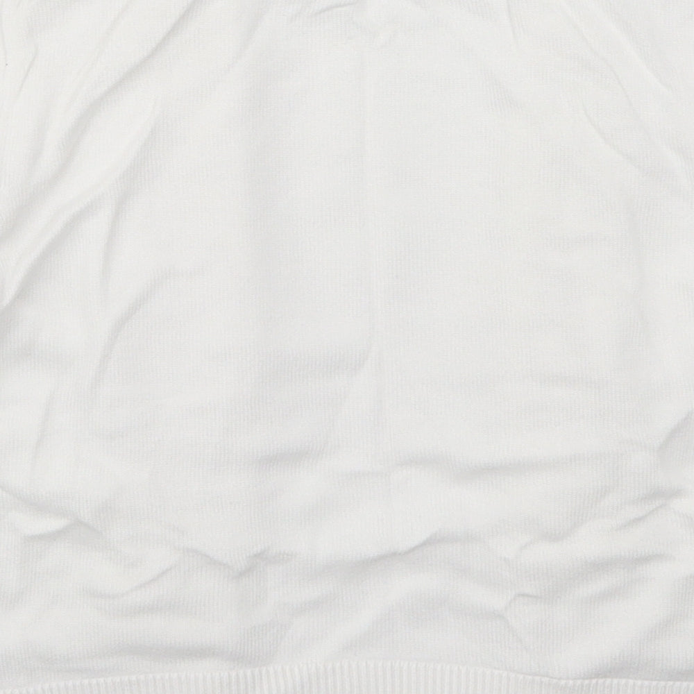 Wallis Womens White  Knit Cardigan Jumper Size M