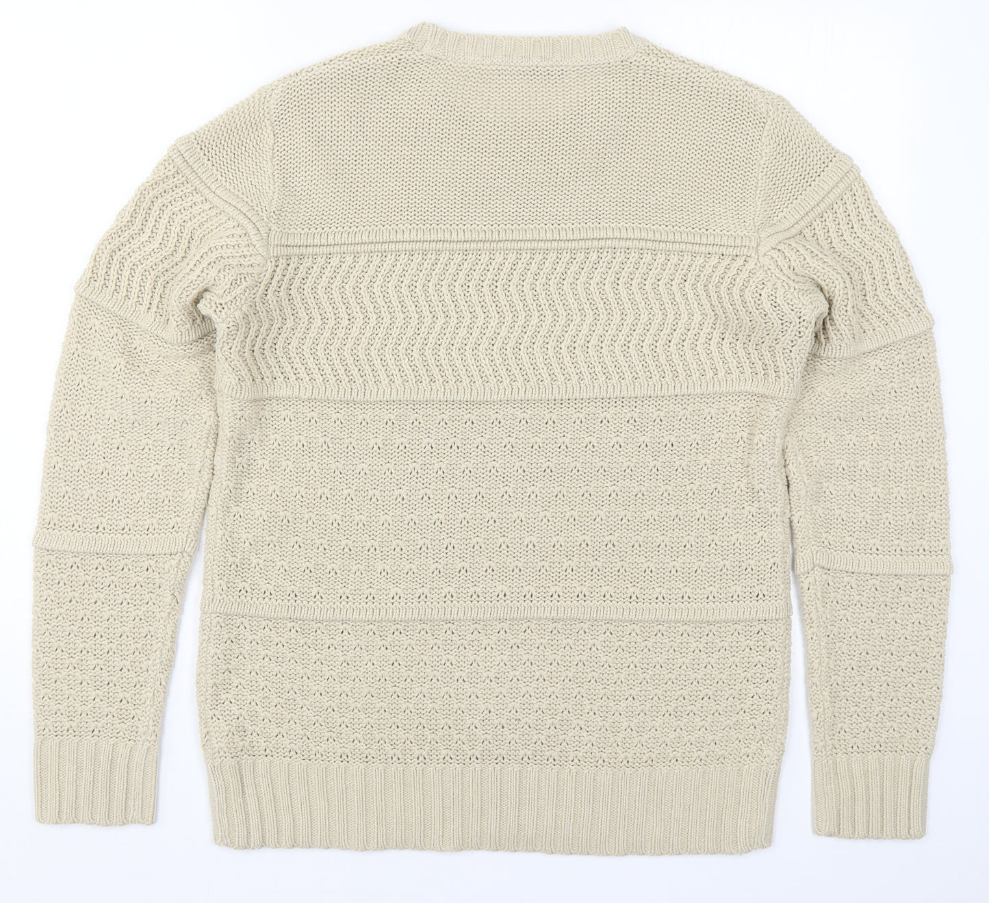 Cedar Wood State Mens Beige  Knit Pullover Jumper Size M