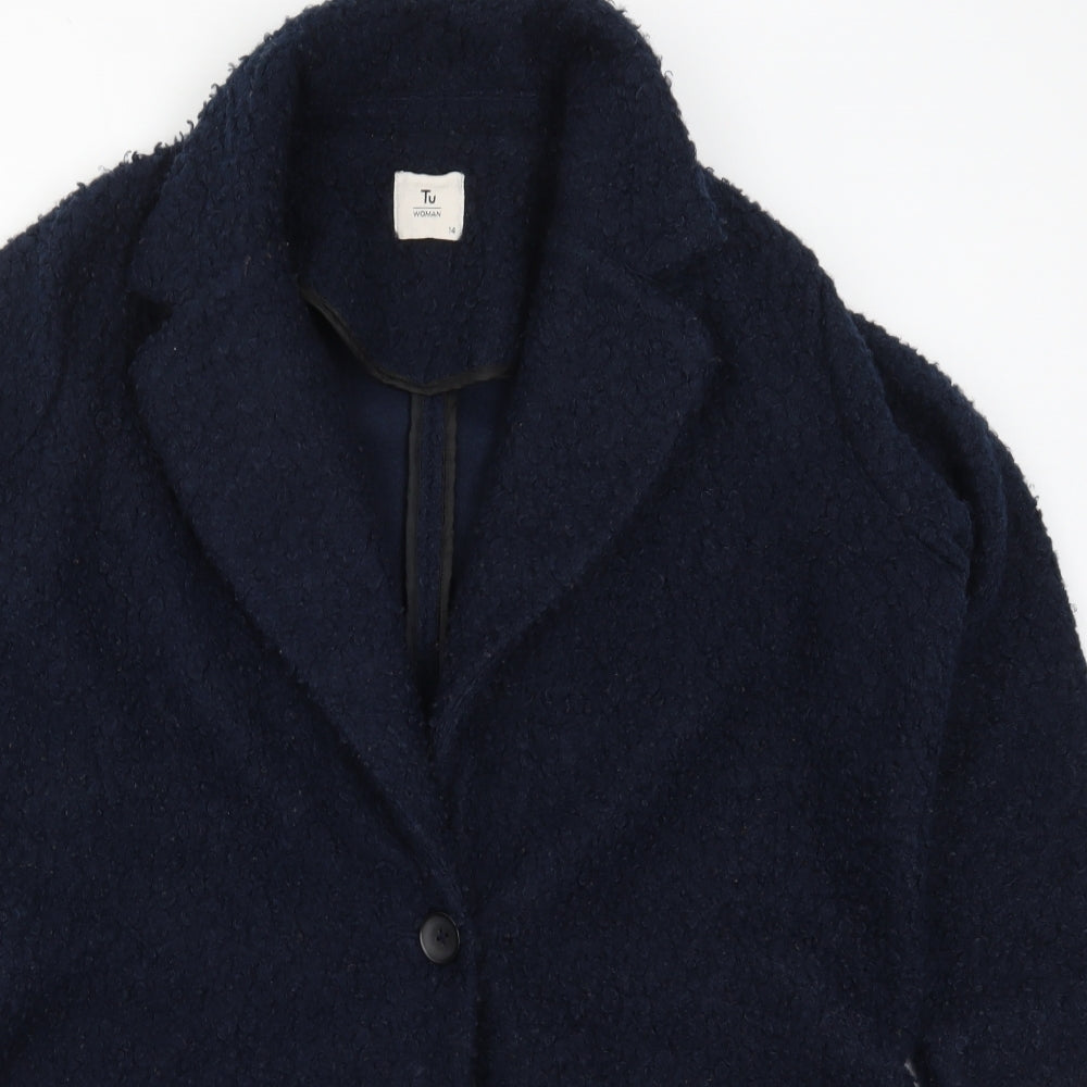 TU Womens Blue   Jacket Coat Size 14