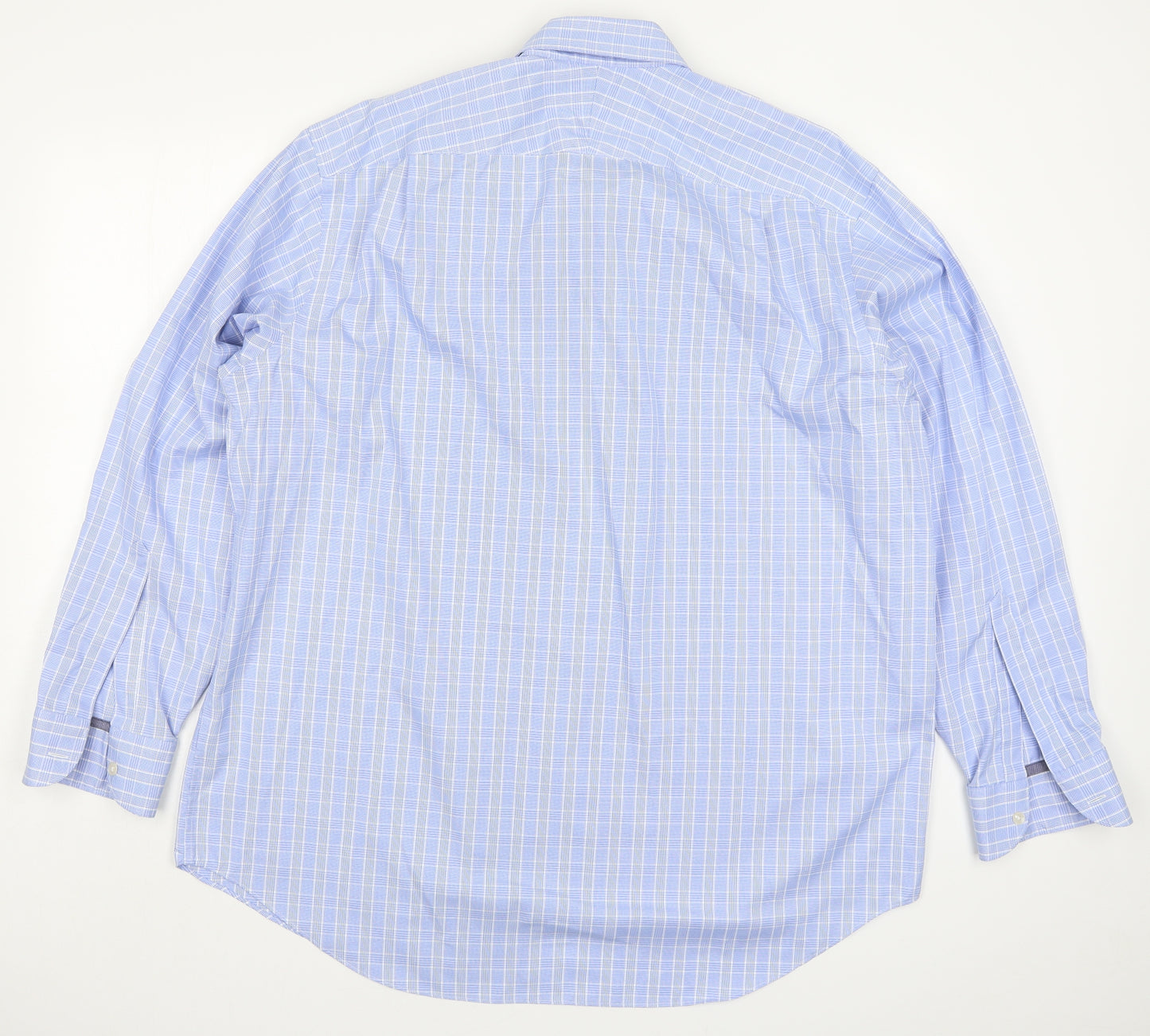 Charles Tyrwhitt Mens Blue Check   Dress Shirt Size 17.5