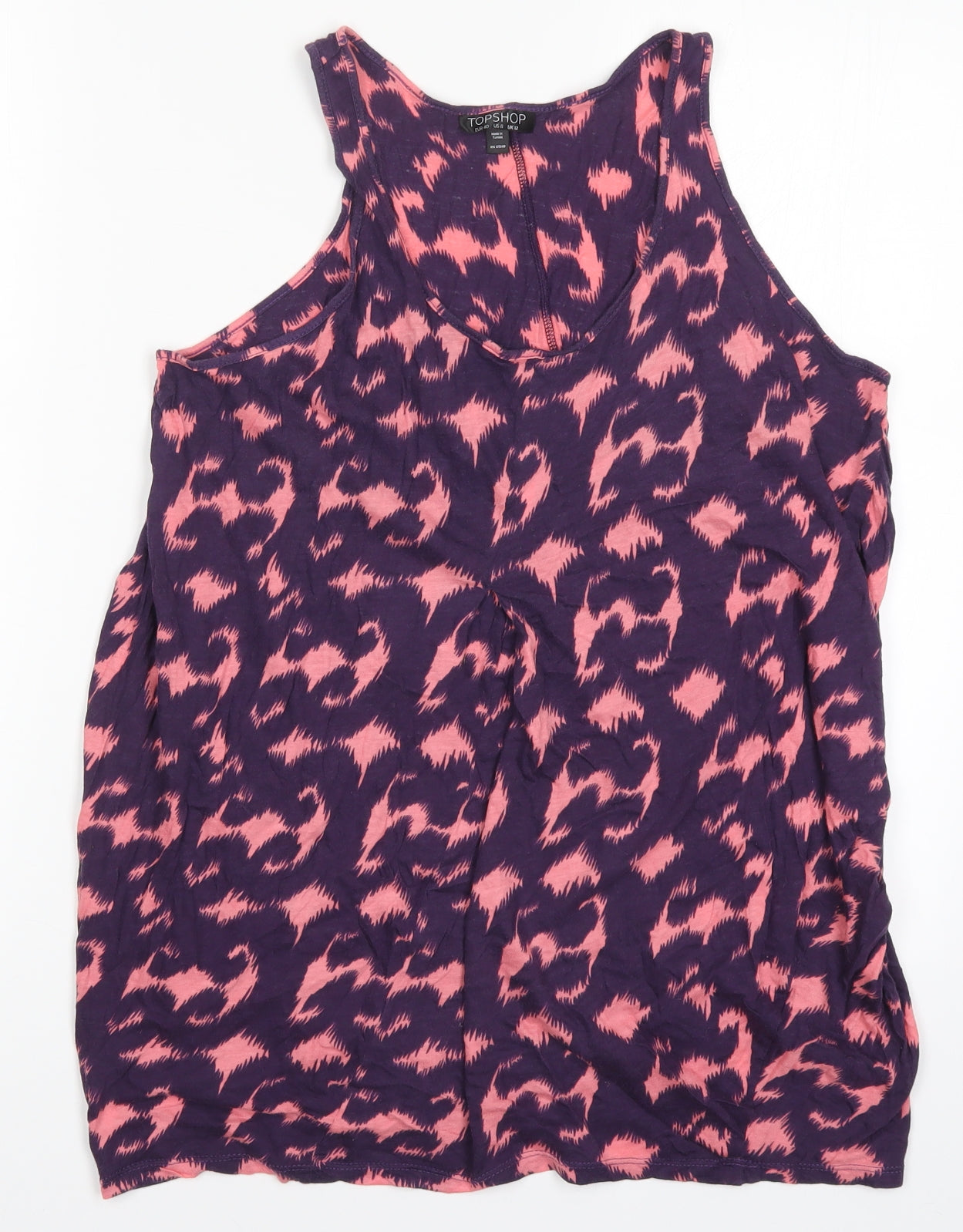 Topshop Womens Pink   Basic Tank Size 12