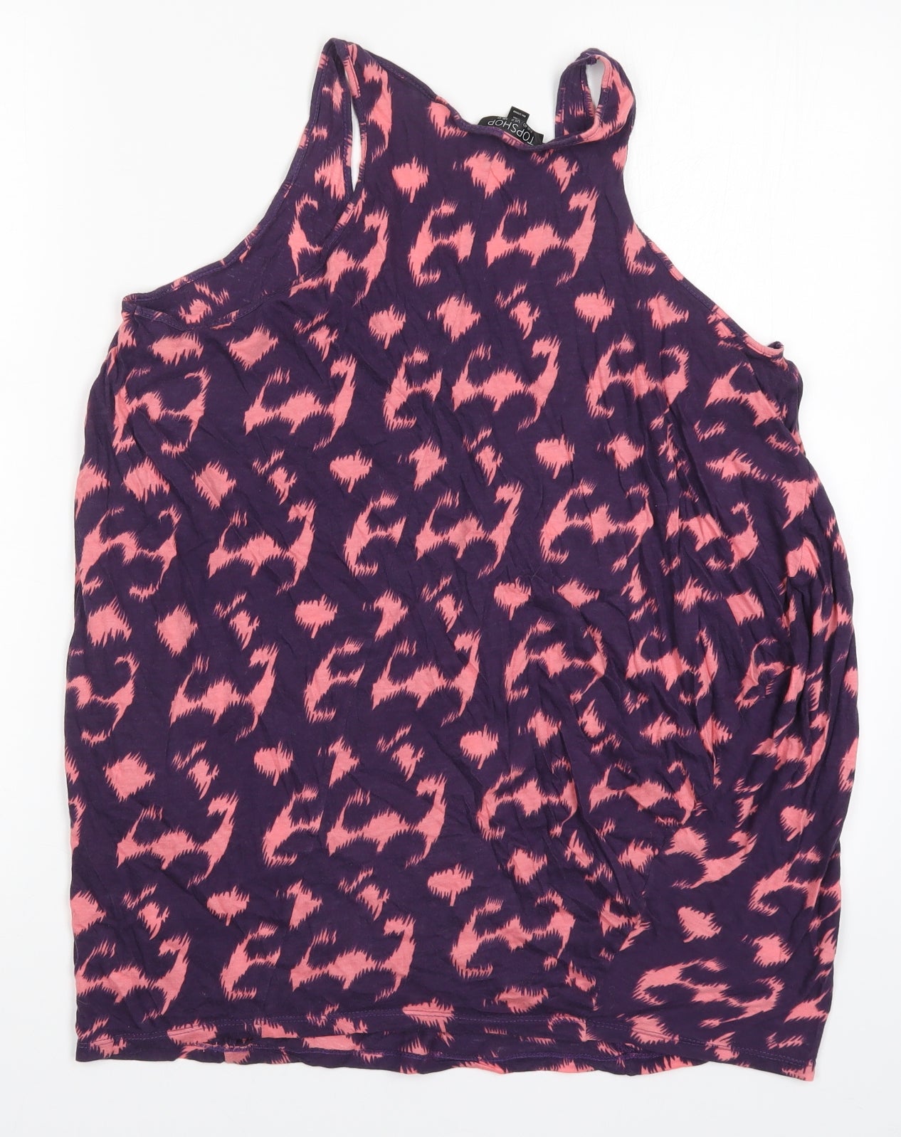 Topshop Womens Pink   Basic Tank Size 12