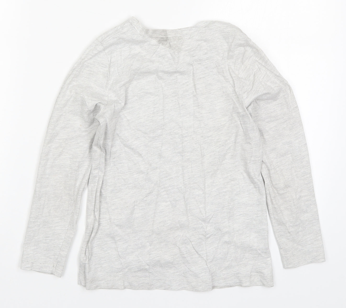 George Boys Grey Solid   Pyjama Top Size 6-7 Years