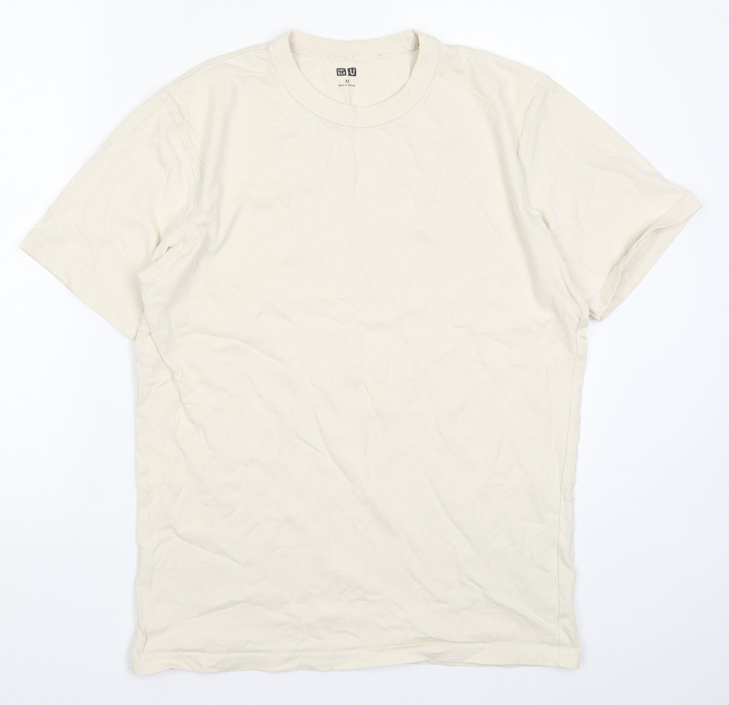 Uniqlo Mens Beige    T-Shirt Size M
