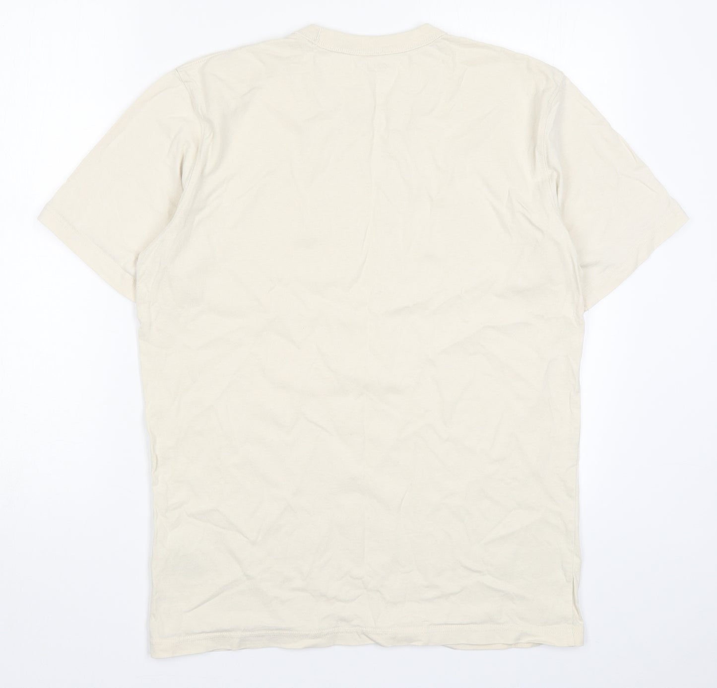 Uniqlo Mens Beige    T-Shirt Size M