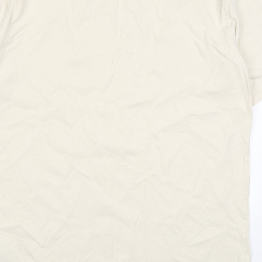 Uniqlo Mens Beige    T-Shirt Size M