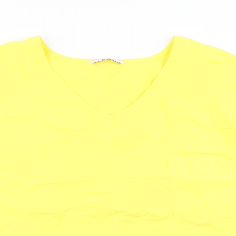 TU Womens Yellow   Basic T-Shirt Size 20