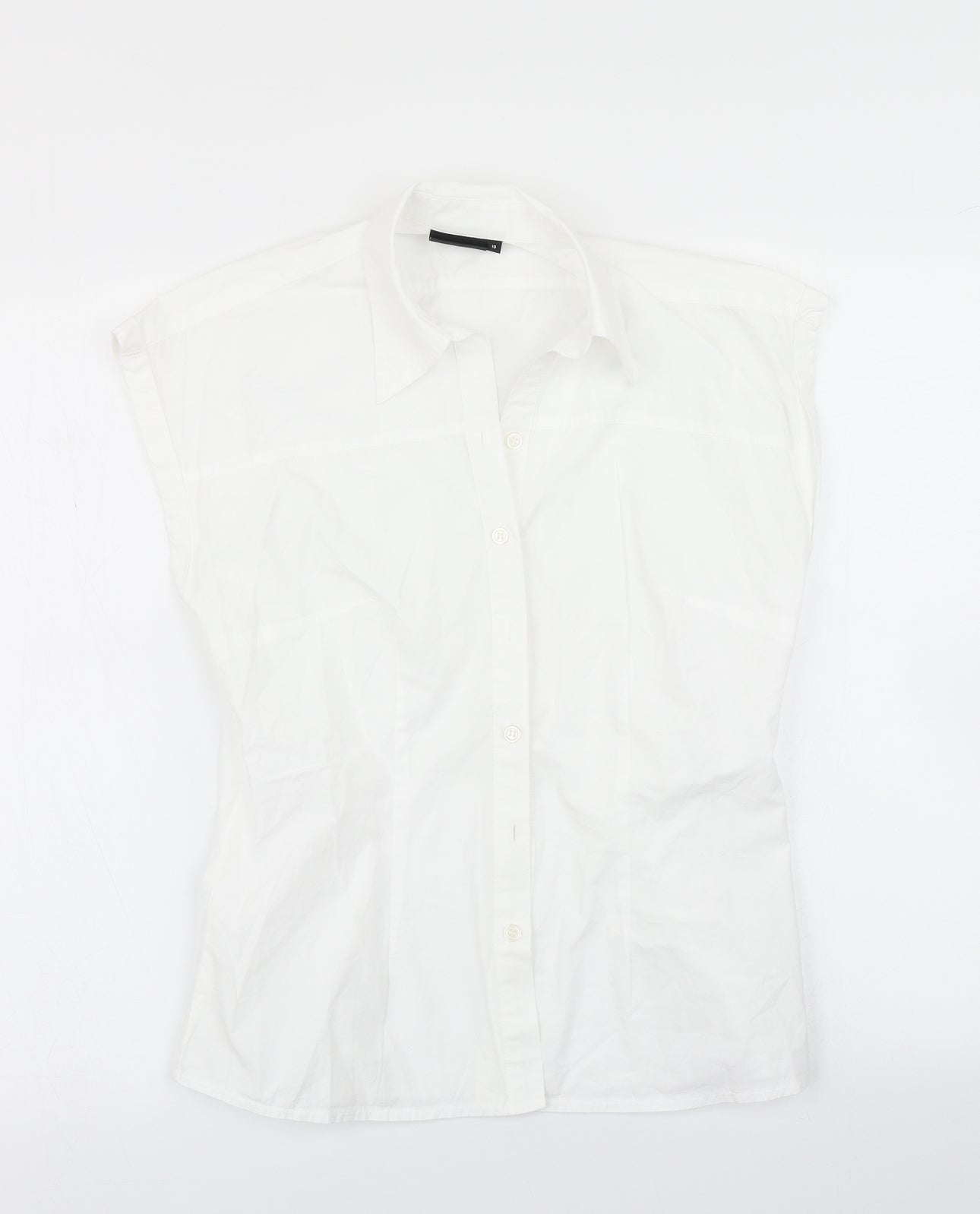 NEXT Womens White   Basic Button-Up Size 10
