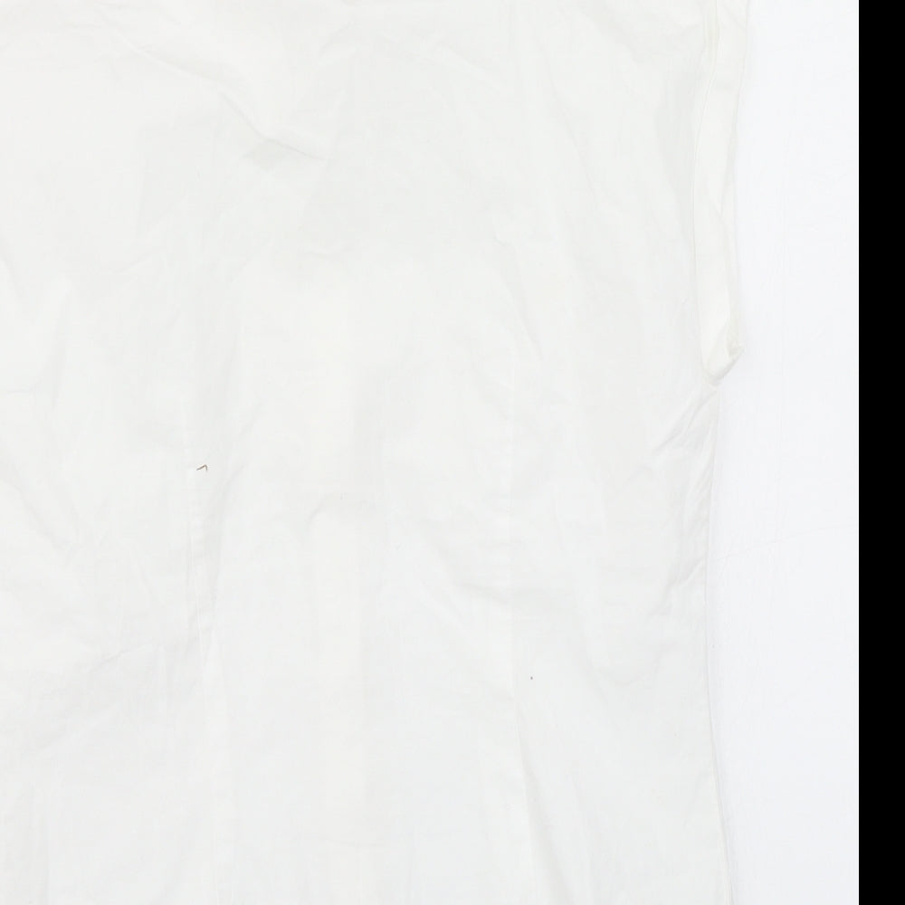 NEXT Womens White   Basic Button-Up Size 10