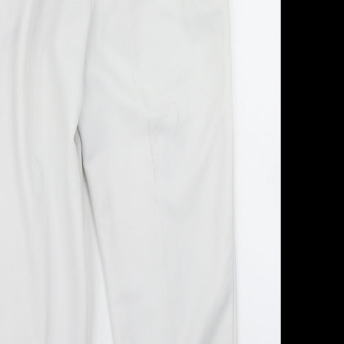 Marks & Spencer Womens White   Dress Pants Trousers Size 16 L24 in