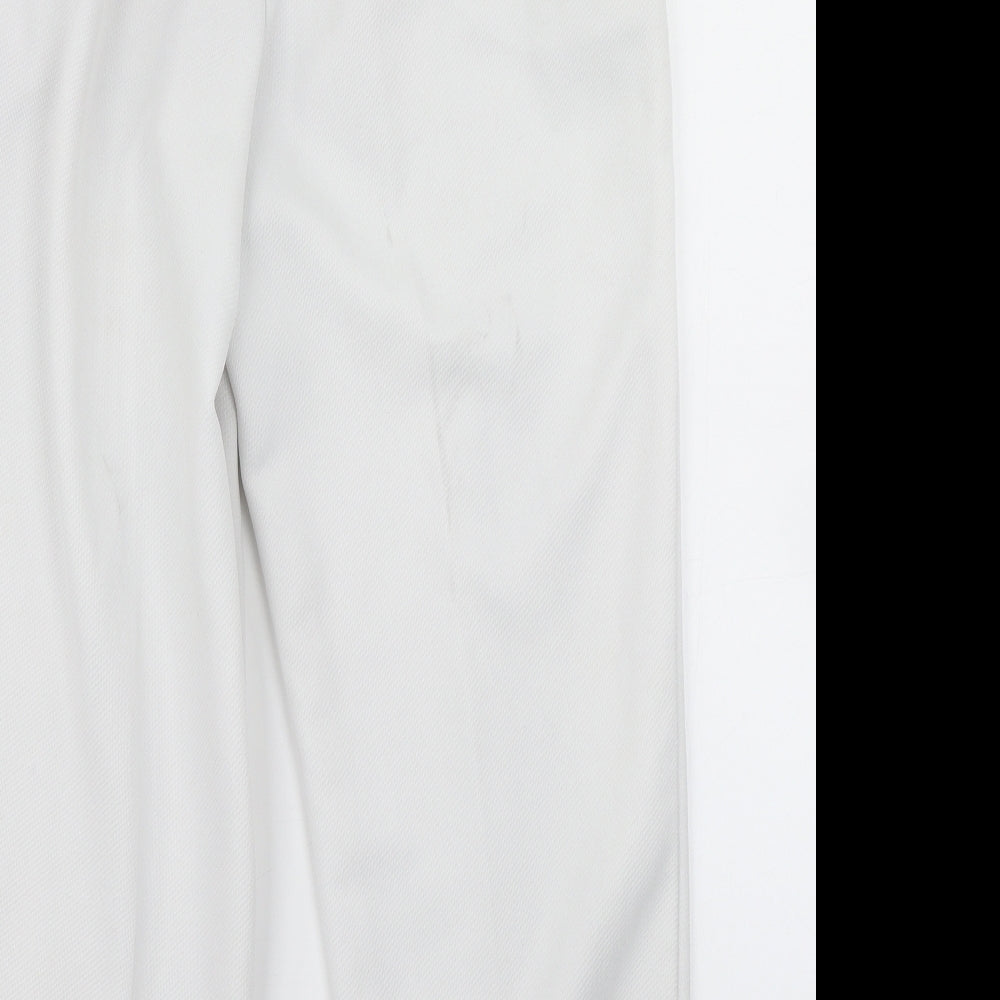Marks & Spencer Womens White   Dress Pants Trousers Size 16 L24 in