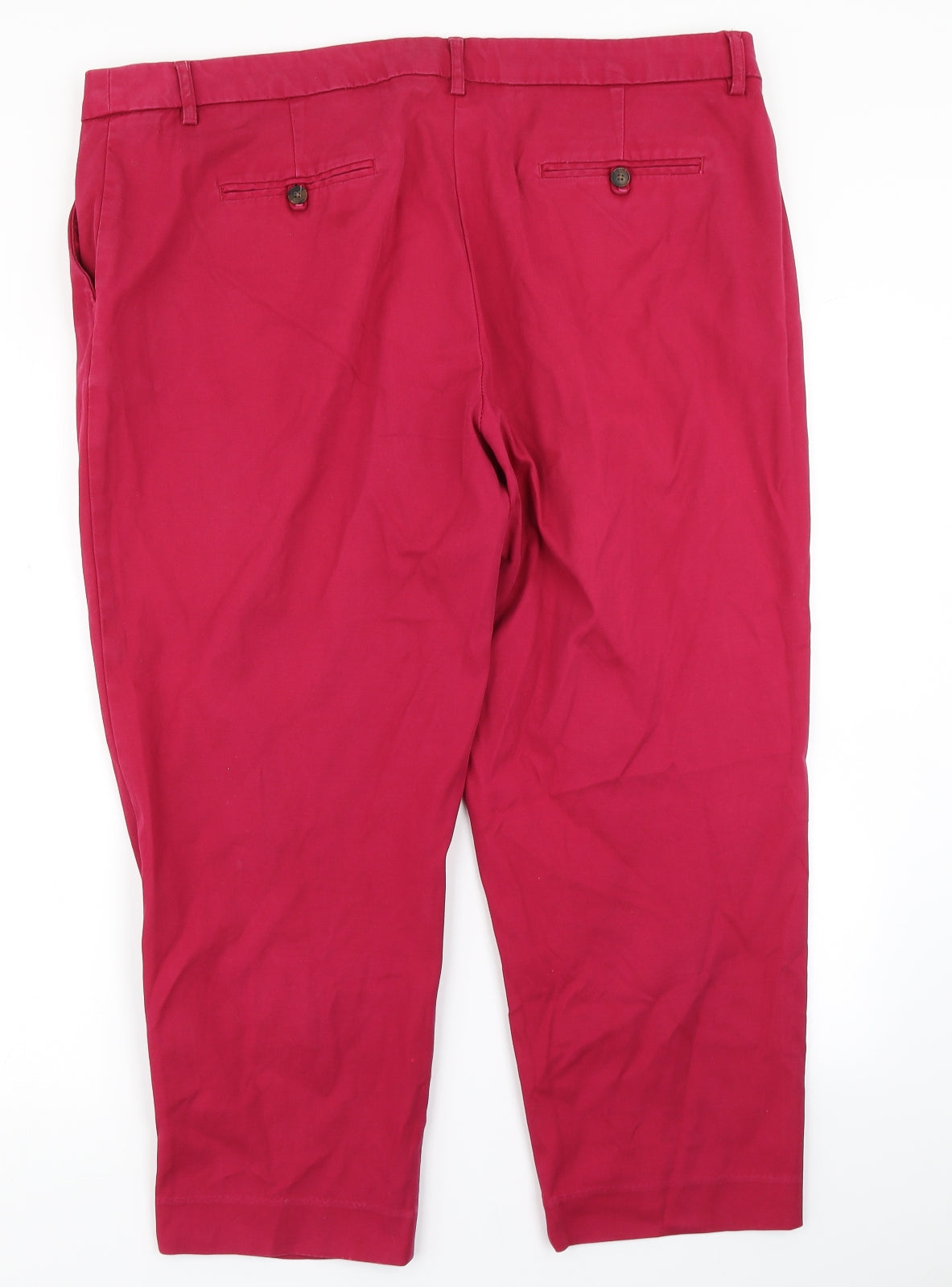 NEXT Womens Pink   Pedal Pusher Trousers Size 20 L25 in