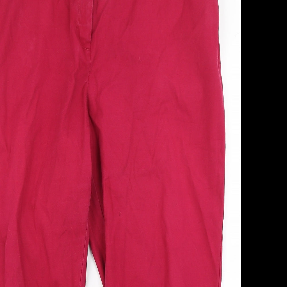 NEXT Womens Pink   Pedal Pusher Trousers Size 20 L25 in