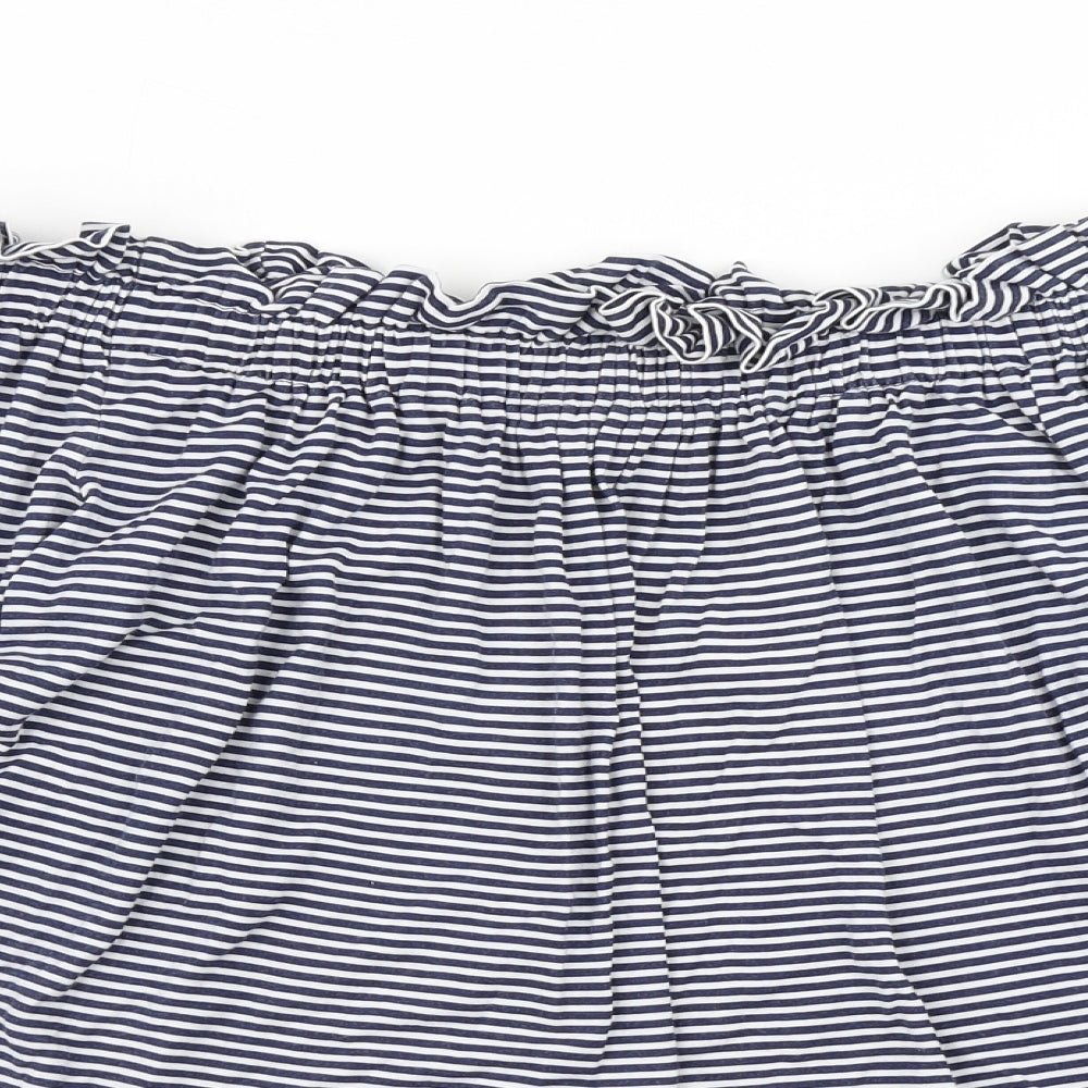 Atmosphere Womens Blue Striped  Basic T-Shirt Size 14