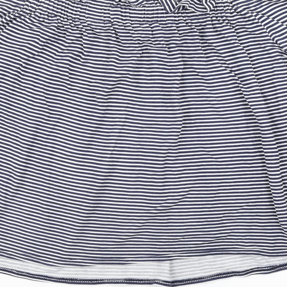 Atmosphere Womens Blue Striped  Basic T-Shirt Size 14