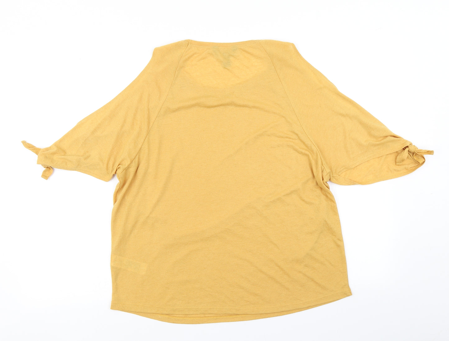 New Look Womens Yellow   Basic T-Shirt Size 16