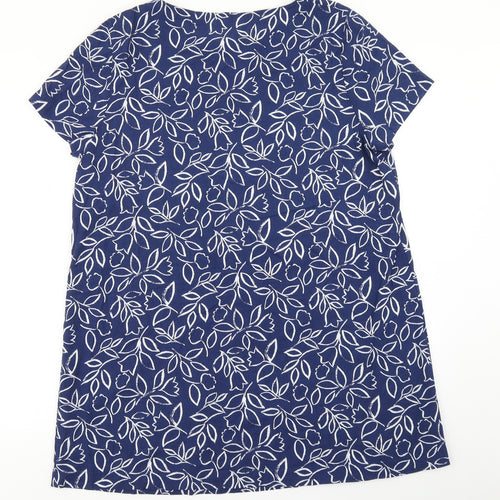 Seasalt Cornwall Womens Blue Floral  A-Line  Size 14